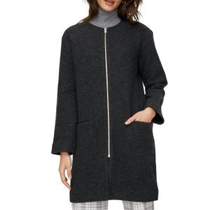Aritzia Wilfred Banville Jacket Charcoal Grey Merino Wool Sz L